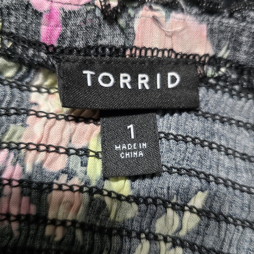 Torrid Floral Challis Smocked Dress - Picture 7 of 8